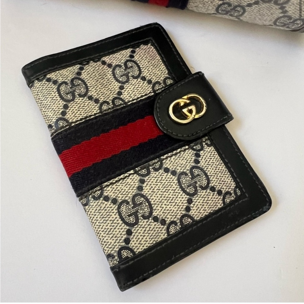 Gucci Blue and Red Wallet